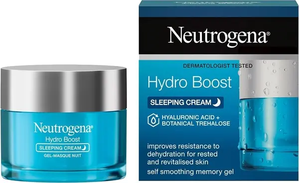 Neutrogena Hydro Boost Cremă de noapte pentru față, acid hialuronic, 50 ml