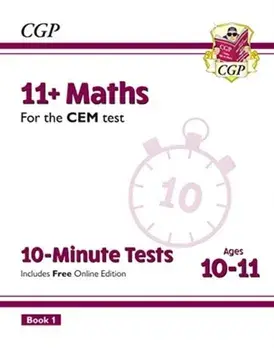 New 11+ CEM 10-Minute Tests: Maths - Ages 10-11 Book 1 (with Online Edition), Paperback/CGP Books