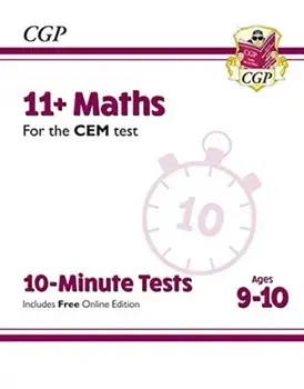 New 11+ CEM 10-Minute Tests: Maths - Ages 9-10 (with Online Edition), Paperback/CGP Books