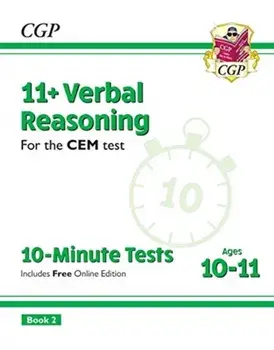New 11+ CEM 10-Minute Tests: Verbal Reasoning - Ages 10-11 Book 2 (with Online Edition), Paperback/***