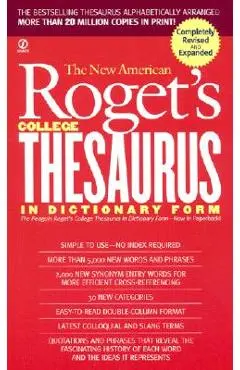 New American Roget's College Thesaurus in Dictionary Form (Revised & Updated) - Philip D. Morehead