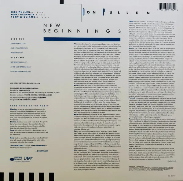 New Beginnings - Vinyl | Don Pullen