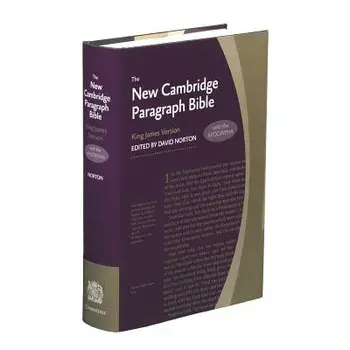 New Cambridge Paragraph Bible-KJV, Hardcover/David Norton
