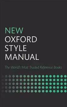New Oxford Style Manual, Hardcover/Oxford University Press