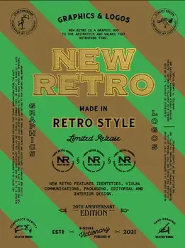 New Retro: 20th Anniversary Edition: Graphics & Logos in Retro Style, Paperback/***