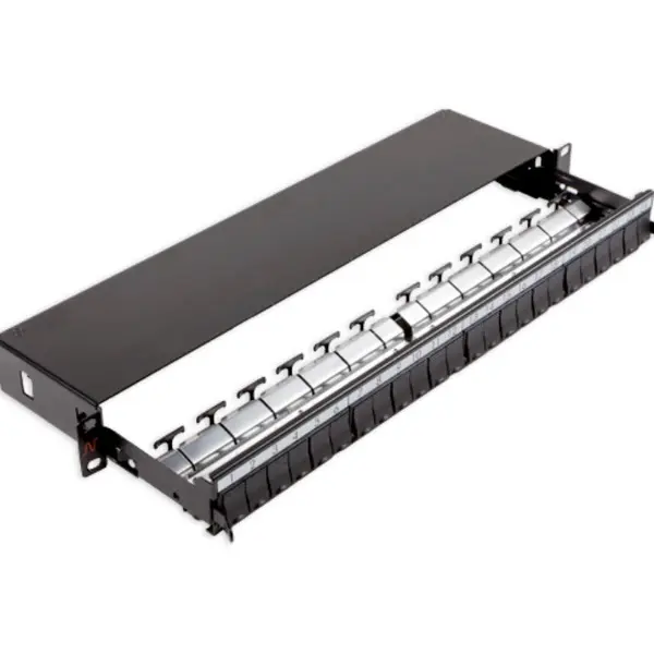 NEXANS Patch Panel Nexans N521.663BK, 19inch, 24 porturi, Negru