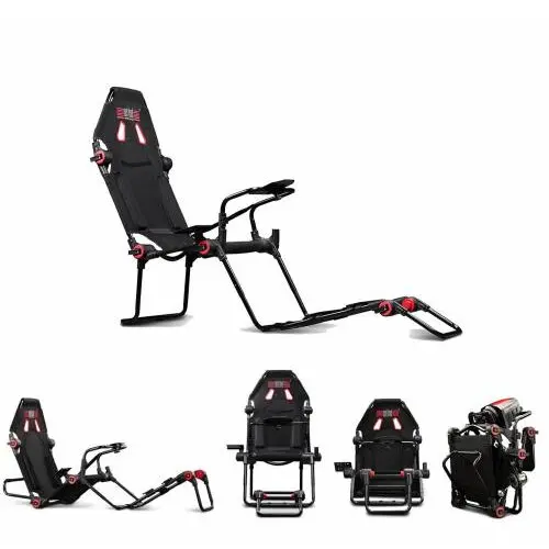 Next Level Racing Scaun gaming Next Level Racing Simulator F-GT LITE Cockpit, NegruRosu