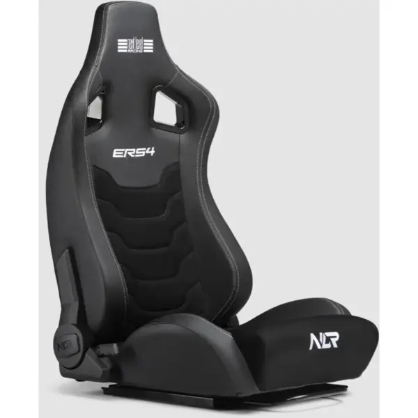 Next Level Racing Scaun rabatabil Next Level ERS4 Elite, editie din piele si piele intoarsa, Negru