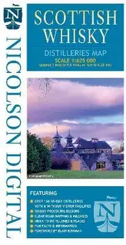 Nicolson Digital Scottish Whisky Distilleries Map, Sheet Map/Val Fry