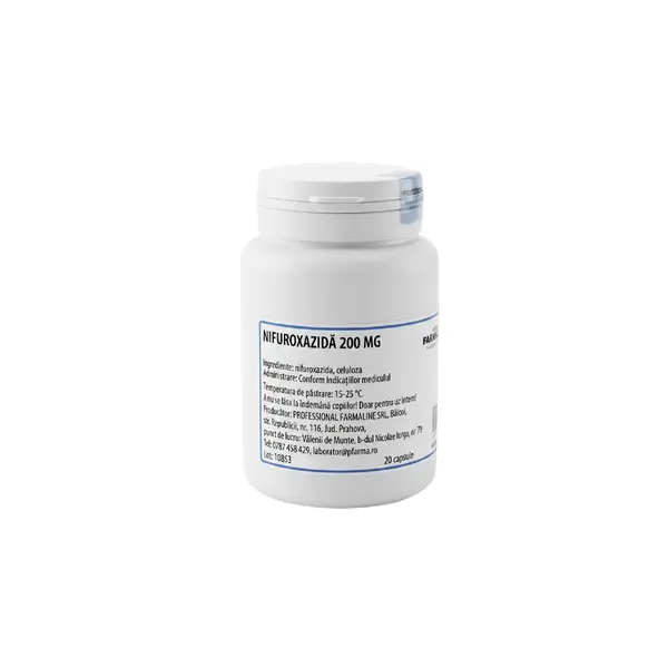 Nifuroxazida 200 mg 20 capsule