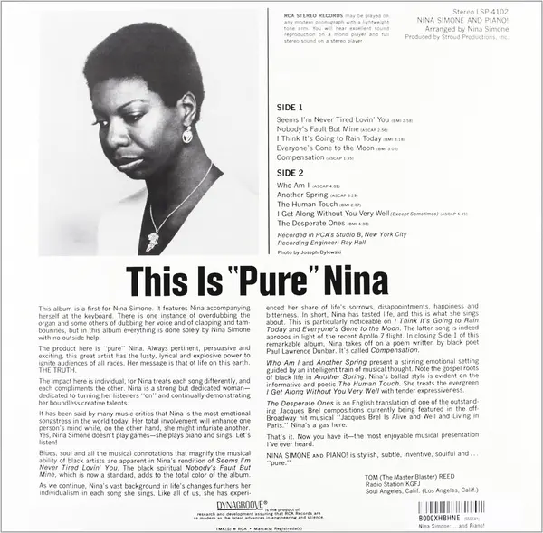 Nina Simone And Piano! - Vinyl | Nina Simone