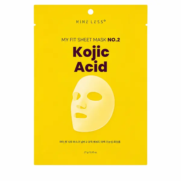 NINE LESS – My Fit Sheet Mask NO.2 Kojic Acid, 1 sheet