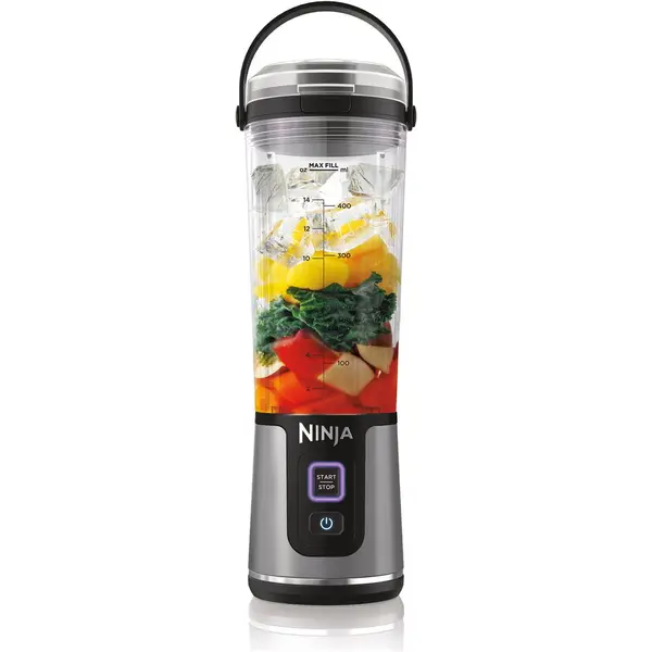 NINJA Blender Portabil Ninja BC151EUBK, fara fir, 0.5L, Negru-Gri