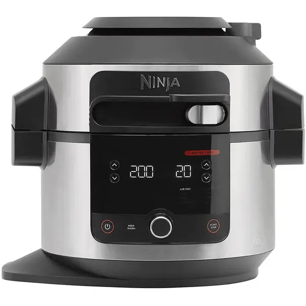 NINJA Multicooker 11 in 1 Ninja OL550EU, 1460W, 6l, 11 programe, Negru/Argintiu