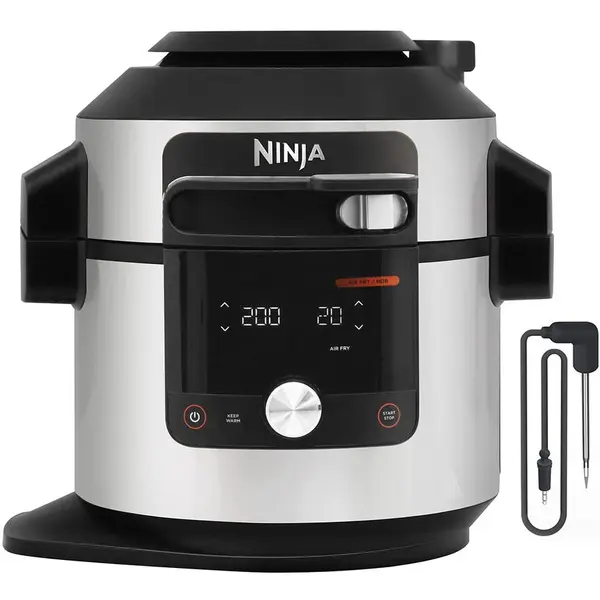 NINJA Multicooker 14 in 1 Ninja OL750EU, 1460W, 7.5l, 14 programe, Negru-Argintiu