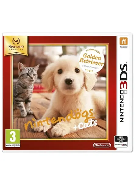 Nintendogs And Cats 3d Golden Retriever - Nintendo 3ds Select Nintendo 3DS