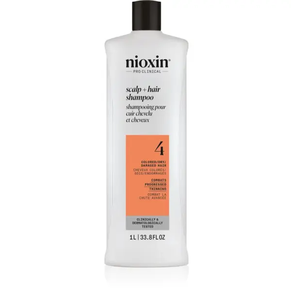 Nioxin System 4 Scalp + Hair Shampoo sampon delicat pentru par vopsit si deteriorat 1000 ml