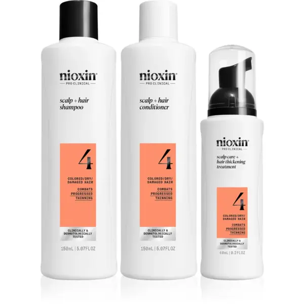 Nioxin System 4 set cadou pentru par deteriorat si vopsit 3 buc