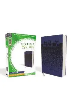 Nirv, Bible for Kids, Large Print, Leathersoft, Blue, Comfort Print: Thinline Edition - Zondervan
