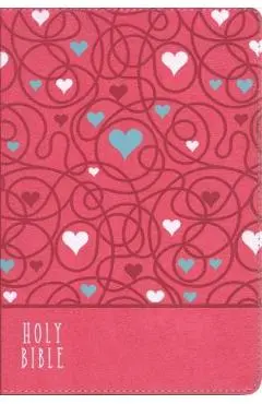 Nirv, Bible for Kids, Large Print, Leathersoft, Pink, Comfort Print: Thinline Edition - Zondervan