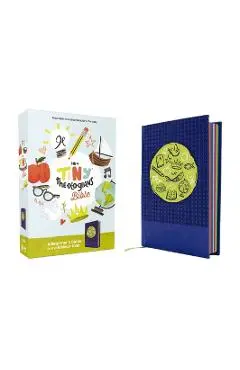 Nirv, Tiny Theologians Bible, Leathersoft Over Board, Blue, Comfort Print: A Beginner's Guide to the Bible - For Kids - Amy Gannett