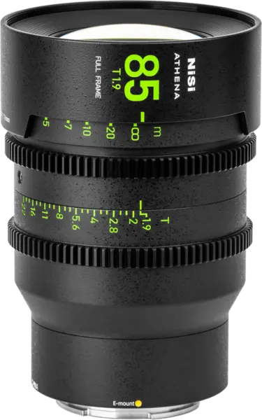 NiSi Cine Lens Athena Prime 85mm T1.9 E-Mount (Without Drop-in Filter)