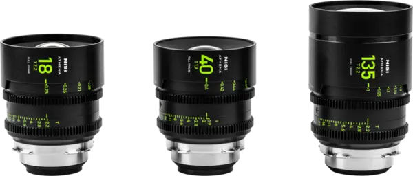 NiSi Cine Lens Set Athena Prime Add-On (3 Lenses) PL-Mount, obiective foto video