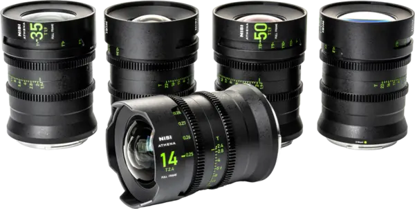 NiSi Cine Lens Set Athena Prime Fuji G-Mount (Without Drop-In Filter)