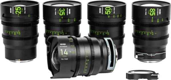 NiSi Cine Lens Set Athena Prime L-Mount, obiective cinematice