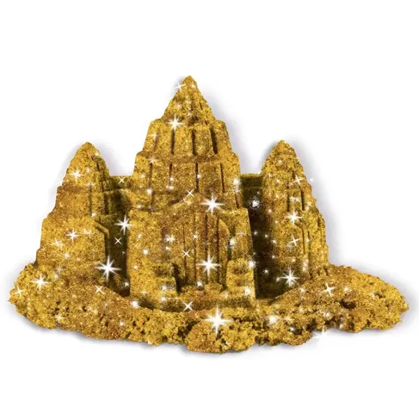 Nisip Kinetic Metale si Minerale Stralucitoare Aurii
