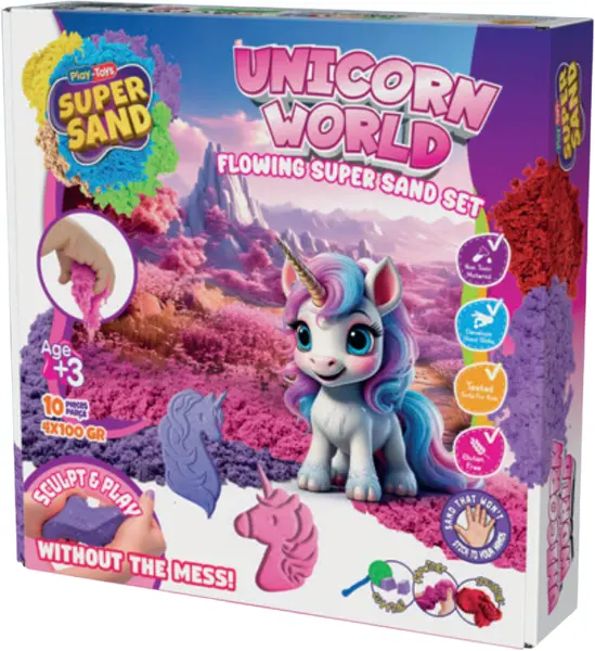 Nisip pentru joacă Play Toys - Unicorni