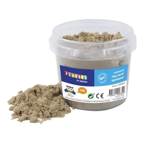 Nisip senzorial modelabil natur Play sand 1 kg PLAYBOX PB2472014