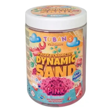 Nisip Senzorial Modelabil - roz, 1 kg Tuban TU3553