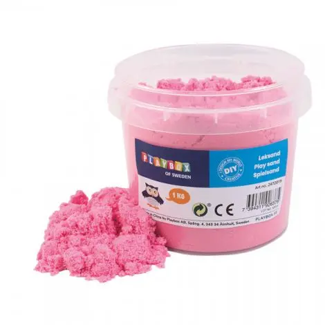 Nisip senzorial modelabil roz Play sand 1 kg PLAYBOX PB2472019