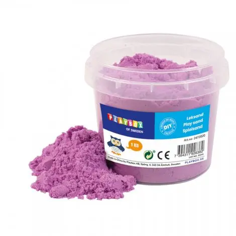 Nisip senzorial modelabil violet Play sand 1 kg PLAYBOX PB2472020