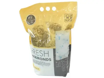 Nisip silicat pentru pisici ,M-PETS, FRESH DIAMONDS SILICAT, NATURAL, 5L