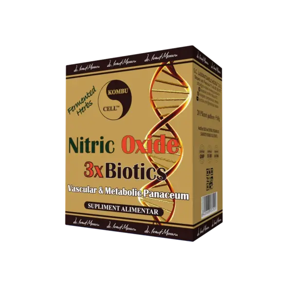 Nitric Oxide 3xBiotics, sustine sanatatea vasculara, 30 plicuri, Medica - Pro Natura