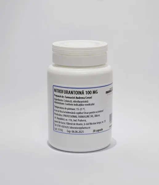 Nitrofurantoina 100 mg 20 capsule