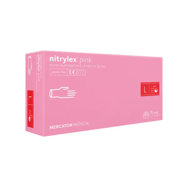 Nitrylex Manusi Examinare Nitril Roz, marimea L