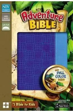 NIV, Adventure Bible, Leathersoft, Blue, Full Color