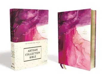 Niv, Artisan Collection Bible, Cloth Over Board, Pink, Art Gilded Edges, Red Letter Edition, Comfort Print, Hardcover/Zondervan