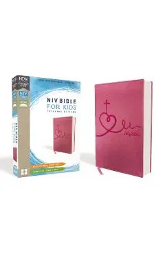 Niv, Bible for Kids, Leathersoft, Pink, Red Letter Edition, Comfort Print: Thinline Edition - Zondervan