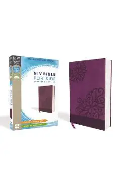 Niv, Bible for Kids, Leathersoft, Purple, Red Letter Edition, Comfort Print: Thinline Edition - Zondervan