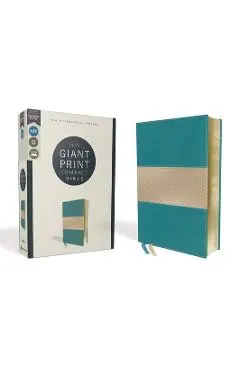 Niv, Giant Print Compact Bible, Leathersoft, Teal, Red Letter Edition, Comfort Print - Zondervan