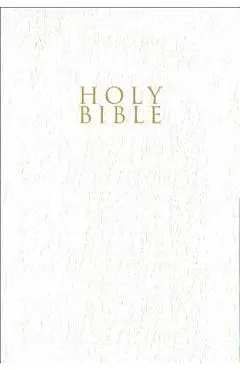 Niv, Gift and Award Bible, Leather-Look, White, Red Letter Edition, Comfort Print - Zondervan
