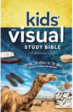 Niv, Kids' Visual Study Bible, Hardcover, Full Color Interior: Explore the Story of the Bible---People, Places, and History - Zondervan