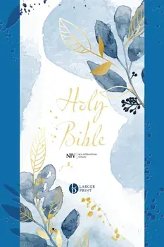 NIV Larger Print Blue Soft-tone Bible with Zip, Paperback/***