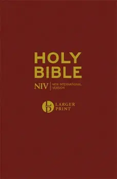 NIV Larger Print Burgundy Hardback Bible, Hardback/New International Version