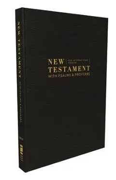 Niv, New Testament with Psalms and Proverbs, Pocket-Sized, Paperback, Black, Comfort Print - Zondervan