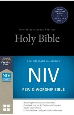 NIV, Pew and Worship Bible, Hardcover, Black - Zondervan